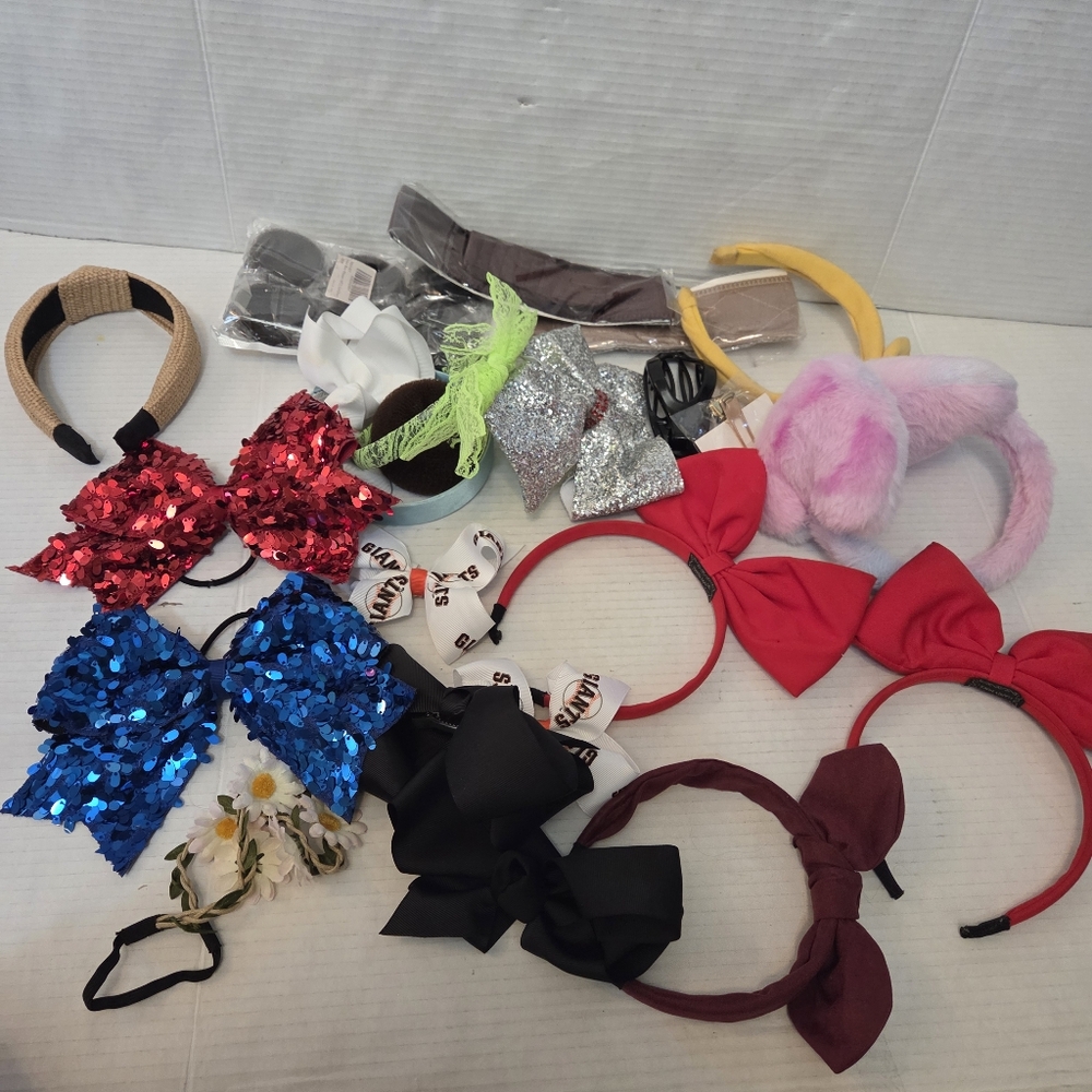 Hair Accessories Cheer Cheerleading Dance Dancing Headbands Bows